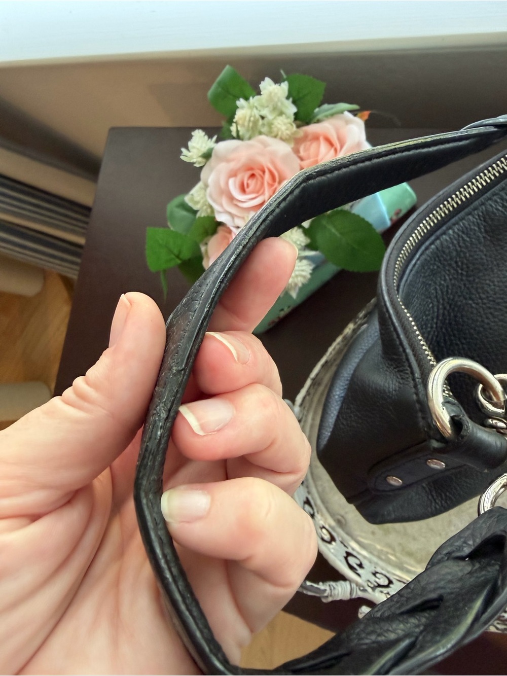 Disney x COACH Mini Abby Duffle Shoulder Bag Bambi Thumper Black Leather - Picture 8 of 16